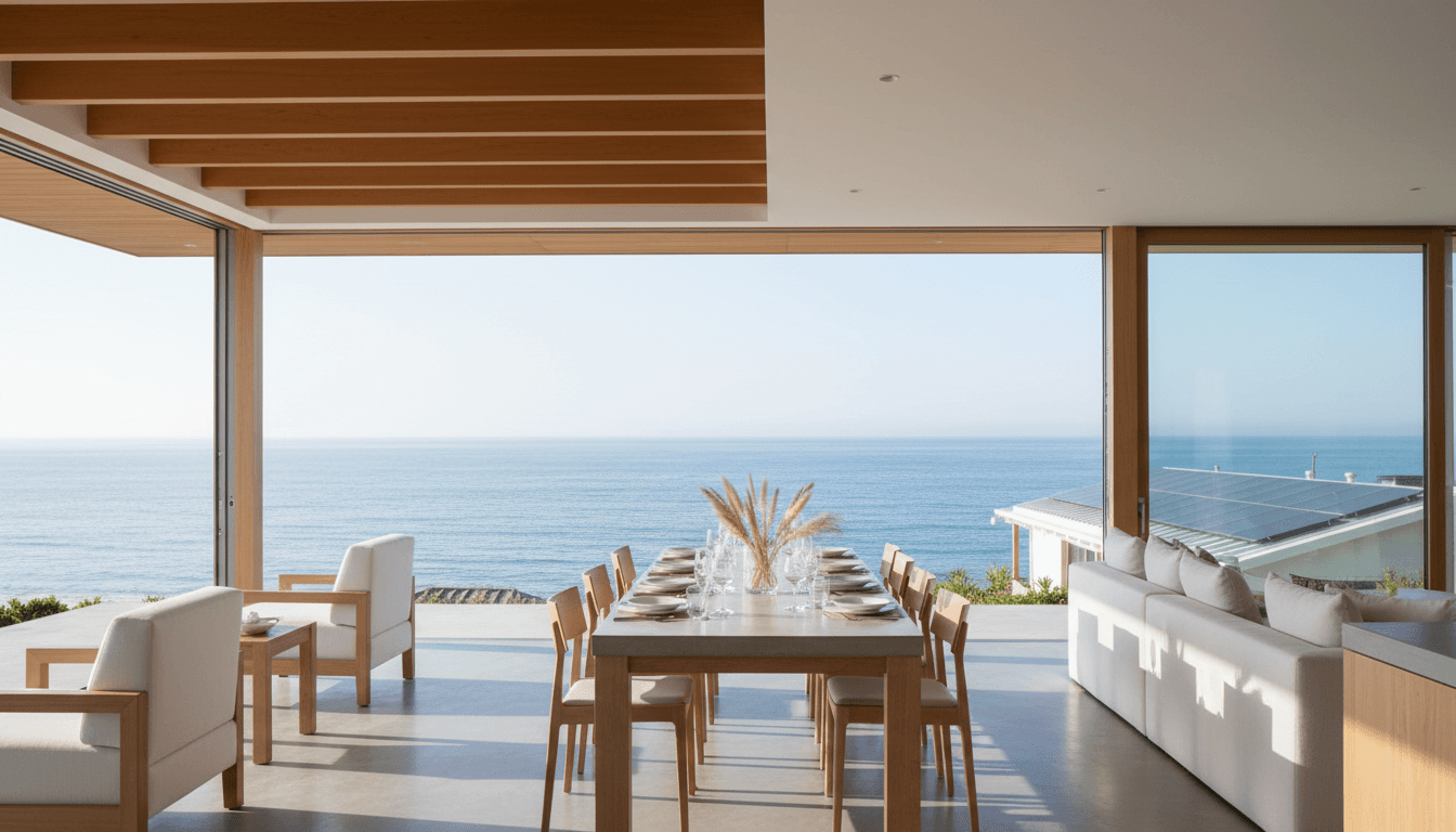 Beachfront terrace with direct beach access and ocean view