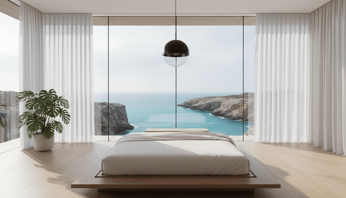 Premium bedroom with beachfront views ideal for holiday lettings