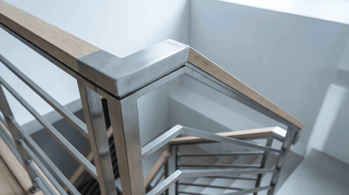 Detailed view of luxury architectural finishes and ocean-view windows